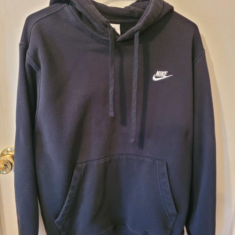 Nike Men's Black Hoodie with Logo